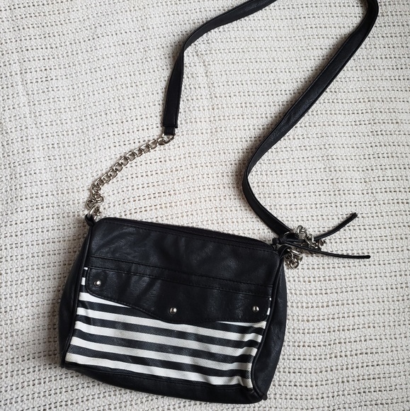Bags Black And White Crossbody Purse Poshmark